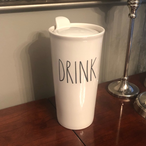 Rae Dunn Coffee “DRINK” Tumbler - Picture 1 of 5